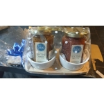 Duo Chutney with Tapas Style Ceramic Dishes and serving Board